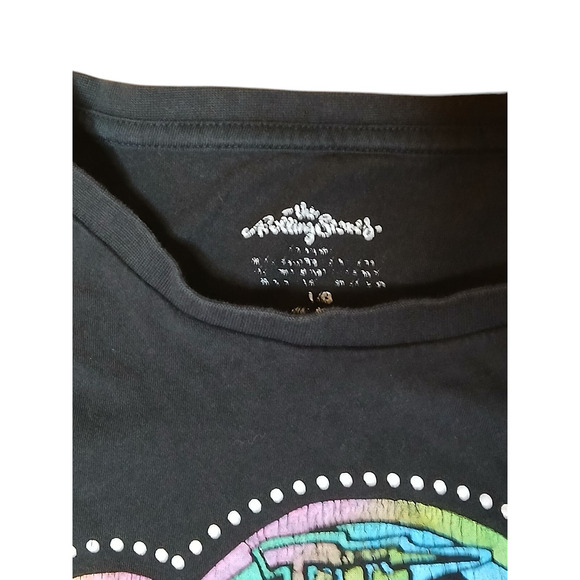 The Rolling Stones Black T-Shirt Some Girls Graphic Womens L Multicolor Rock - Picture 5 of 7